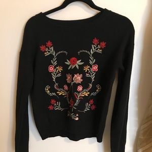 Embroidered sweater